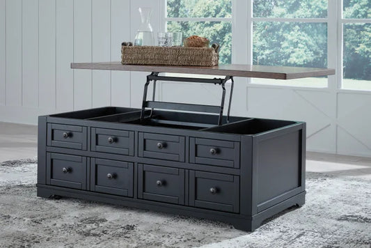 Wildenauer Brown/Black Lift-Top Coffee Table T664