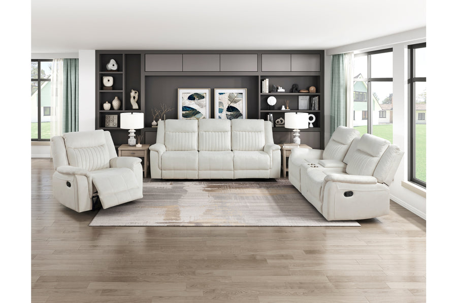 Dean Beige Double Reclining Living Room Set 9646