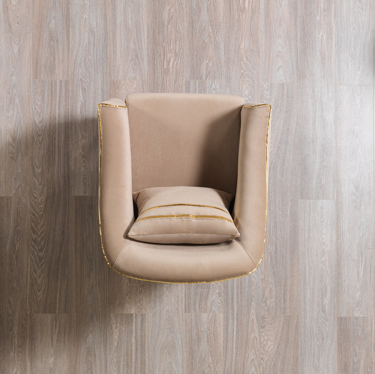 Belinda Coffee Velvet Chair