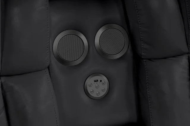 Ace28 Grey LED/BLUETOOTH SPEAKERS Reclining Sectional