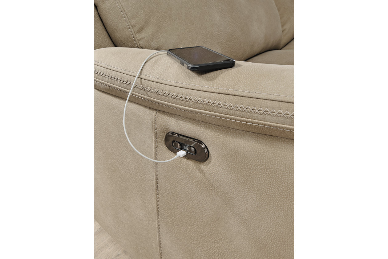 Next-Gen DuraPella Sand 3pc Power Reclining Sectional 59302