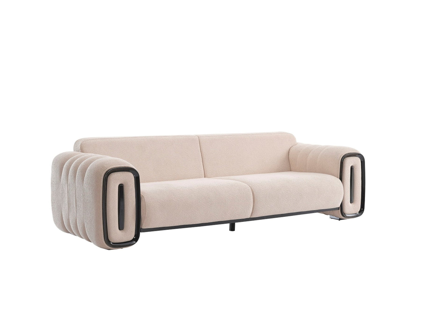 Voyance 4-pieces (2 Four Seat Sofa & 2 Chair) Livingroom Set Beige
