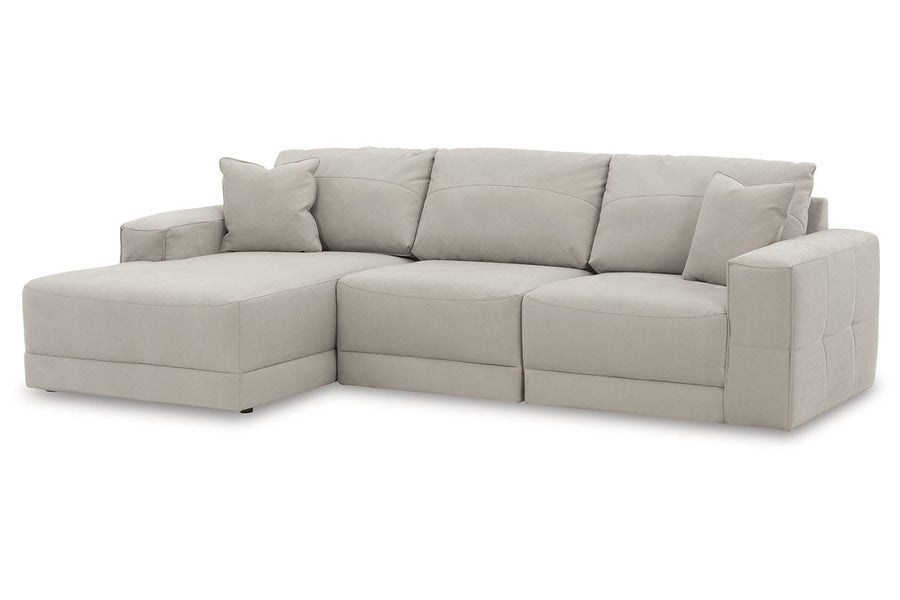 Next-Gen Gaucho Gray 3pc LAF Chaise Sectional 18304