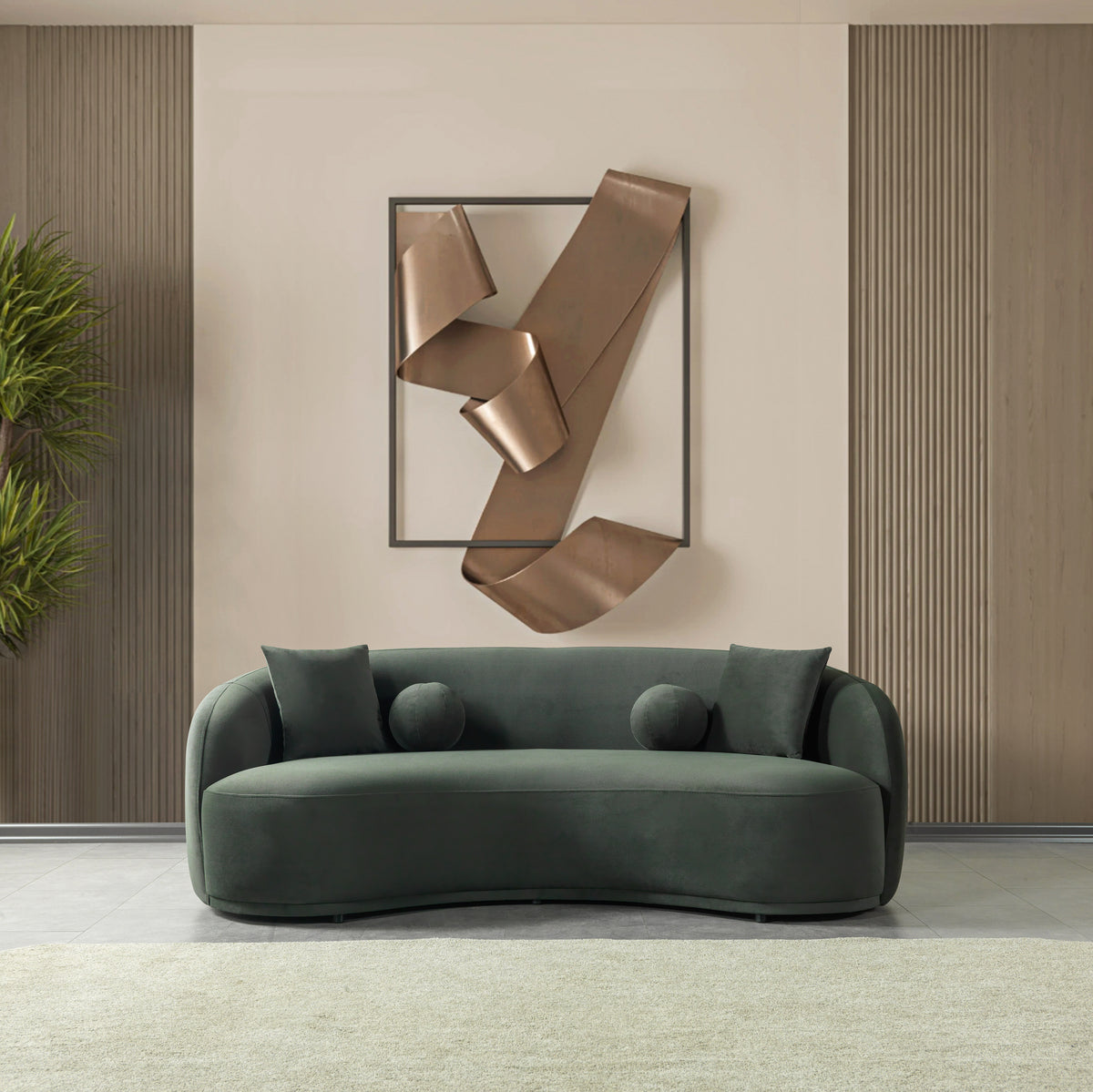 Bonita Green Velvet Living Room Set