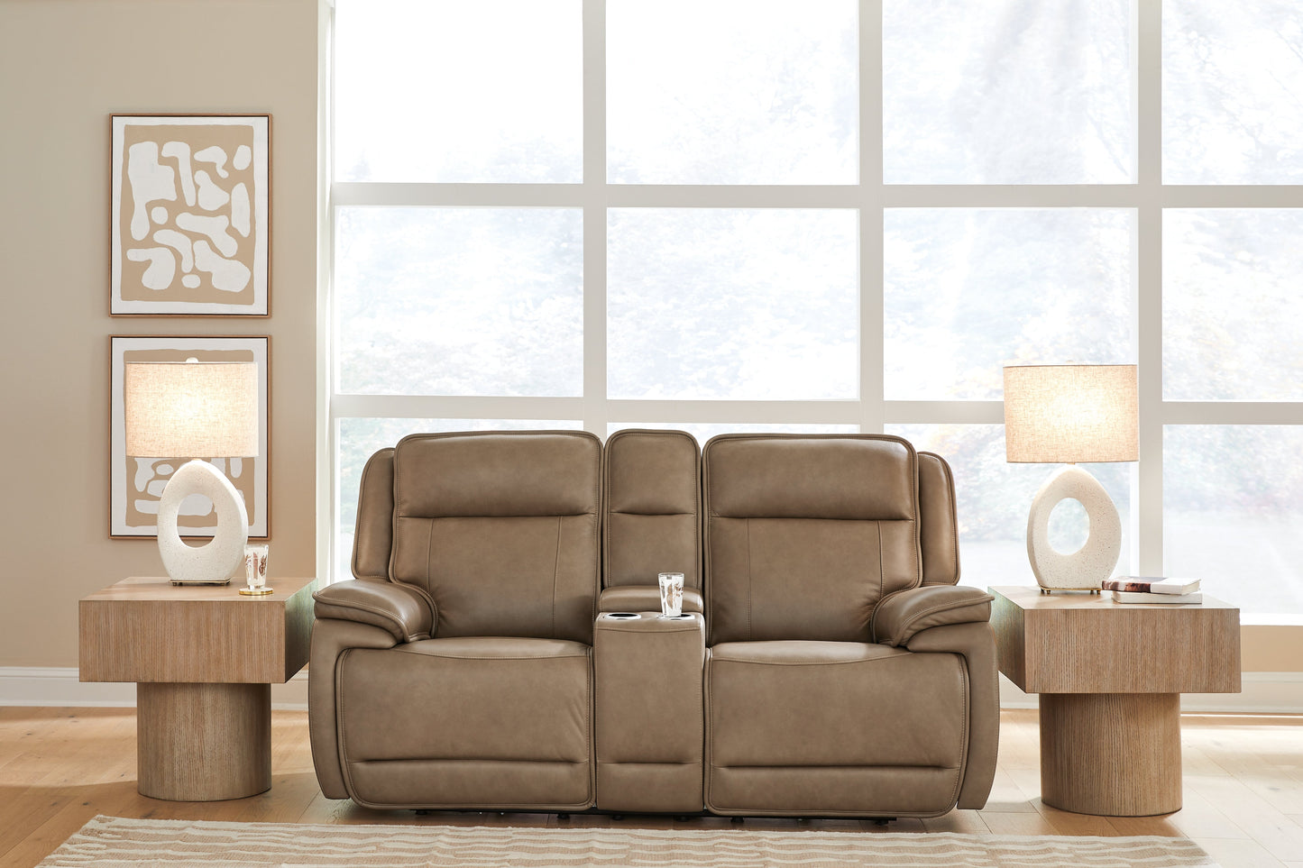 Glencroft Sahara Reclining Sofa and Loveseat  Sahara| PCU12400