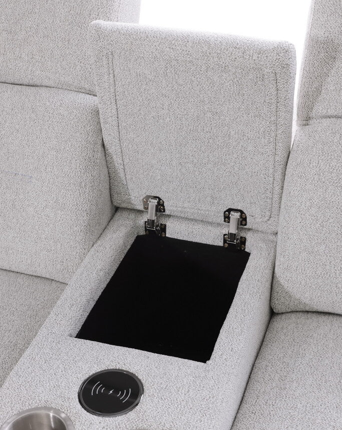 Nexus  Grey Fabric POWER Sectional MI-1265