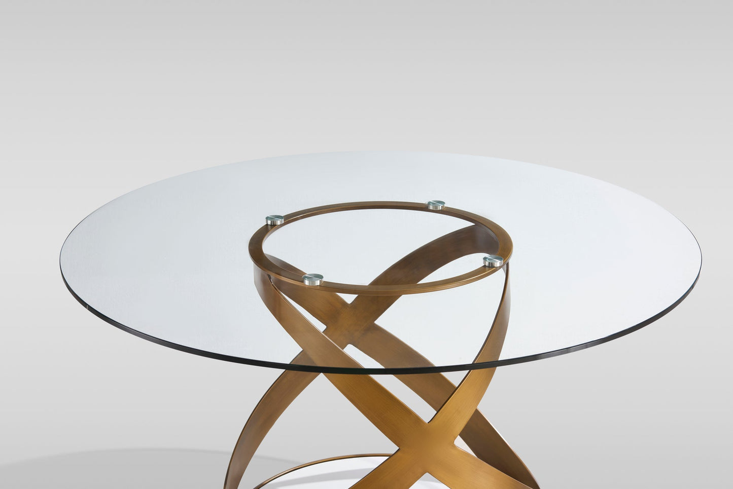 Dimi Clear Glass/Bronze 5pc Dining Room Set D1550
