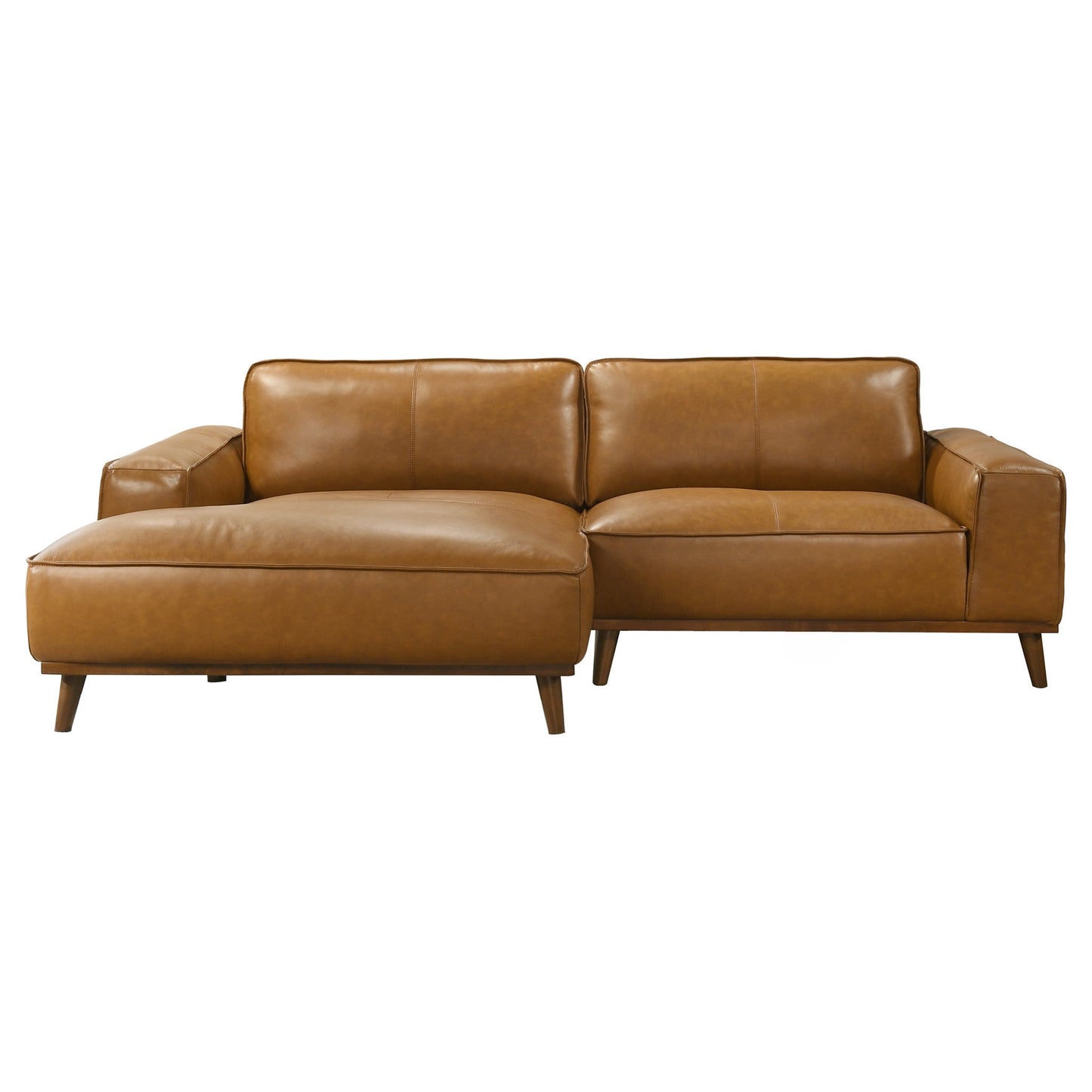 Kerrville Tan Genuine Leather Left Sectional