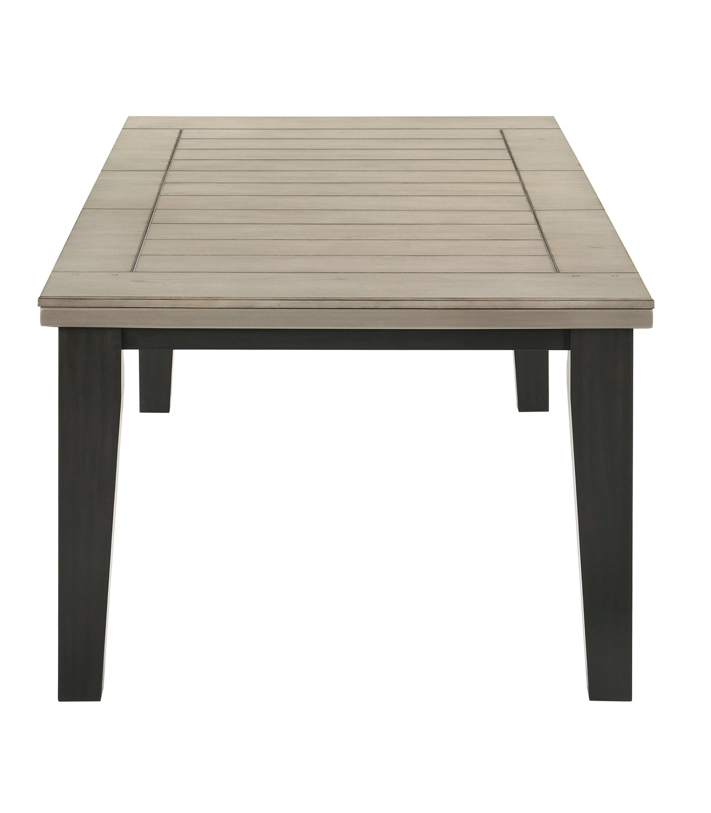 Bardstown Black/Light Gray Extendable Dining Set