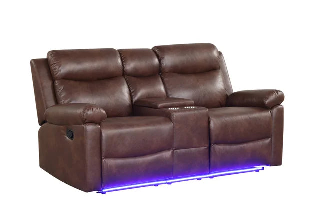 Isabel Brown Leather Reclining Set
