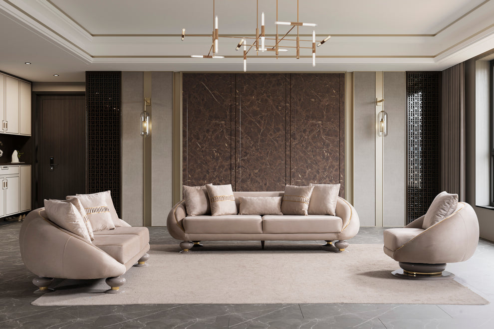Elisyum Collection Luxury Living Room Set
