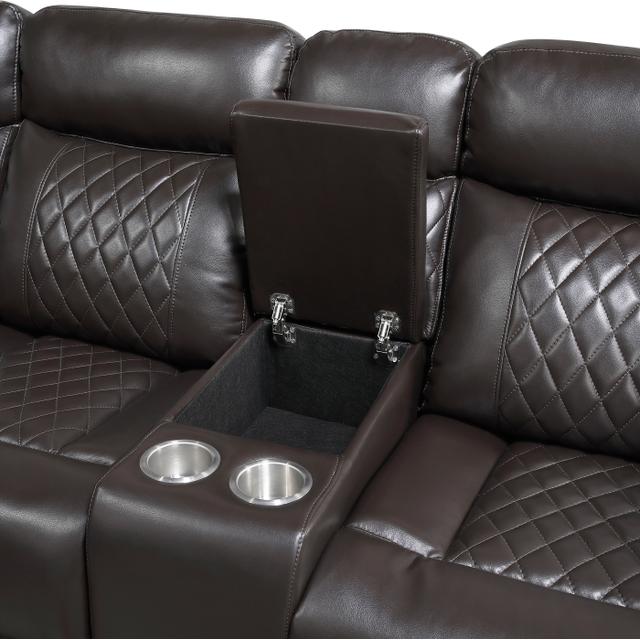 Cipher Brown POWER/LED/BLUETOOTH SPEAKERS/SUBWOOFER Sectional 8315