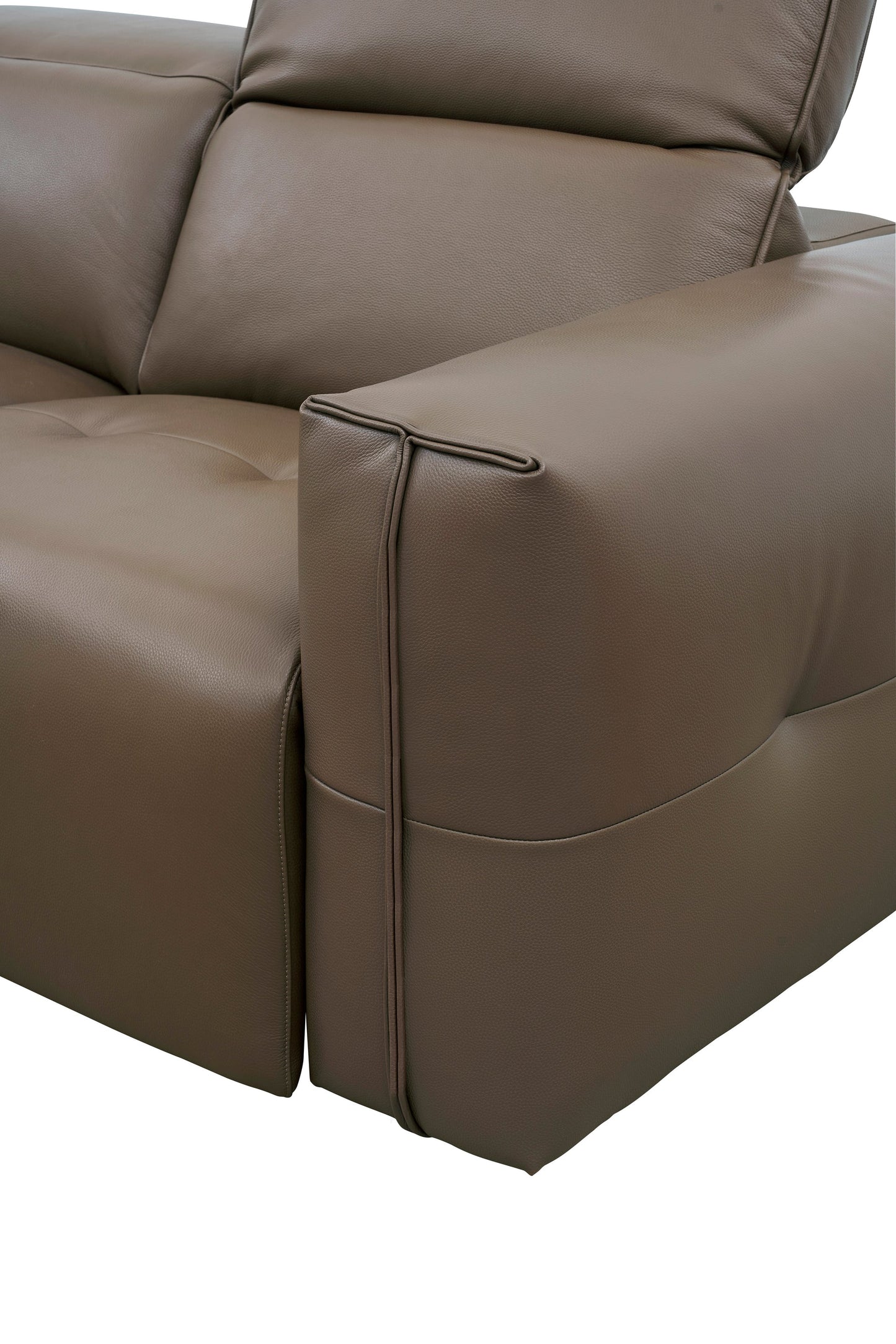 Ember Brown Italian Leather/Match POWER Reclining Sofa and Loveseat (3+2) MI-2500