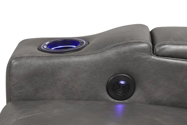 Topgun2 Grey POWER/LED/BLUETOOTH SPEAKERS Reclining Chair