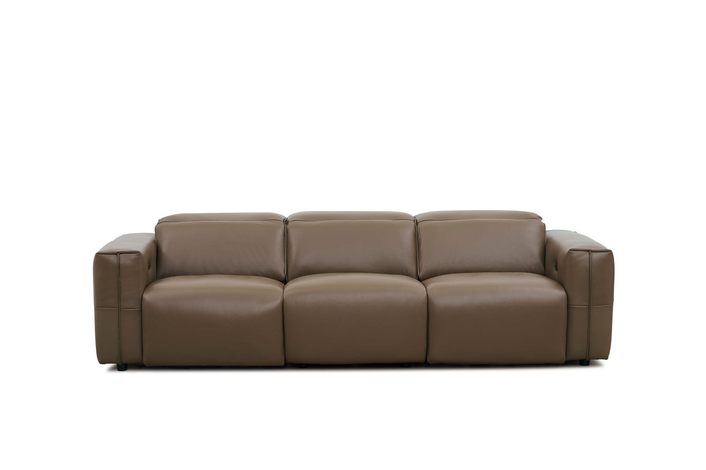Ember Brown Italian Leather/Match POWER Reclining Sofa and Loveseat (3+2) MI-2500