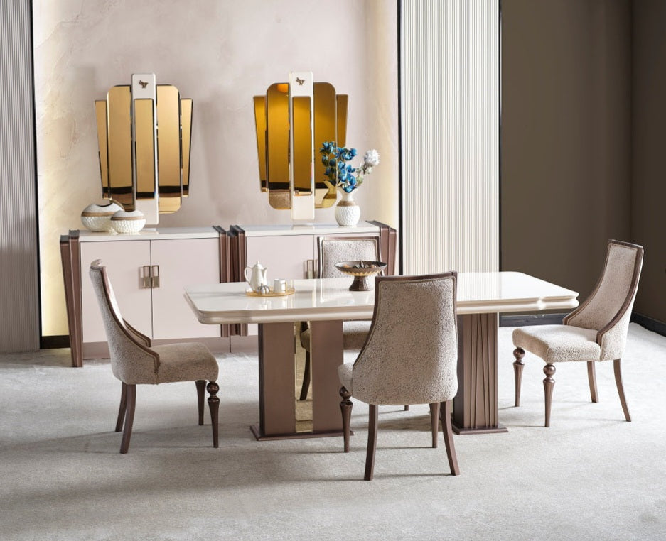 Nirvana Diningroom Set (78"Dining Table & 6 Dining Chair)