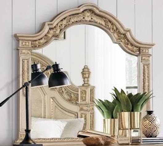 Carolina Gold Finish Bedroom Set