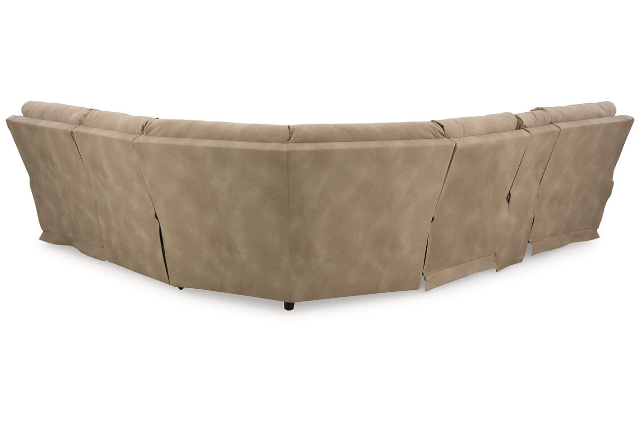 Next-Gen DuraPella Sand POWER 3Pc Reclining Sectional 59302