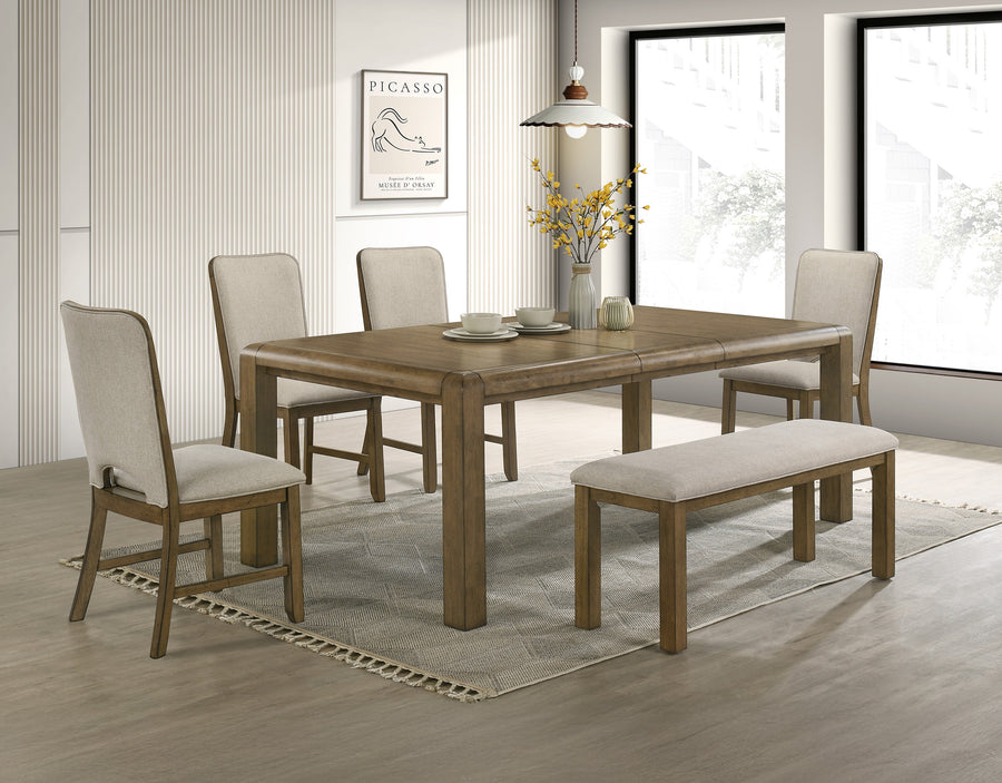 Cockrell Brown/Beige Extandable Dining Set 2156