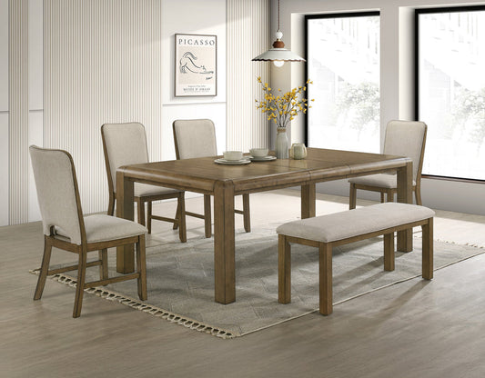 Cockrell Brown/Beige Extandable Dining Set 2156