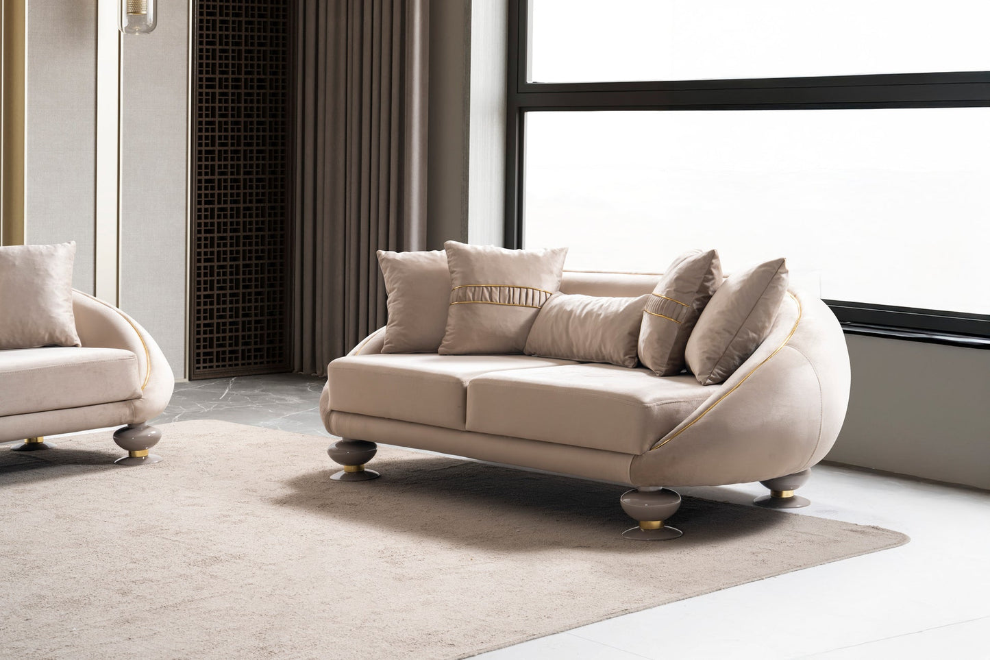 Elisyum Collection Luxury Living Room Set