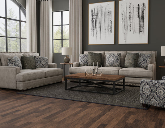 Corinthian Antelope Dove Sofa and Loveseat 3400