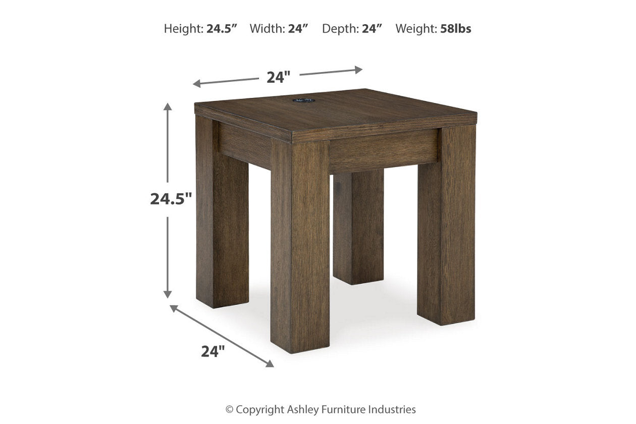 Rosswain Warm Brown Lift-top Coffee Table and 2 End Tables T763