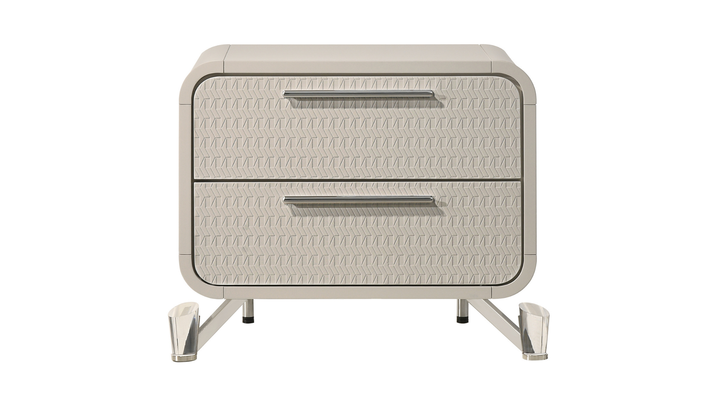 Delilah Beige LED Panel Bedroom Set B6750