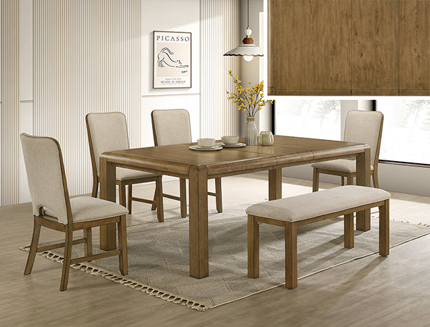 Cockrell Brown/Beige Extandable Dining Set 2156