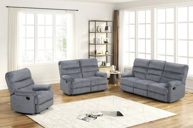 Albert 11 Grey Fabric 3pc Reclining Set