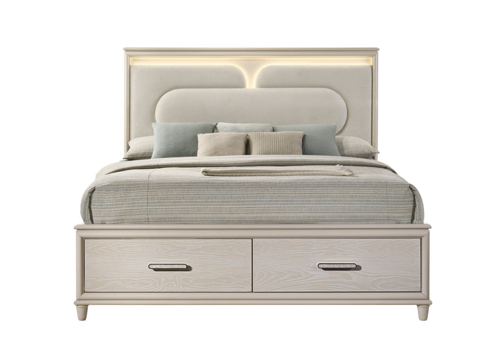 Aviana Cappuccino Foam LED Bedroom Set B6650