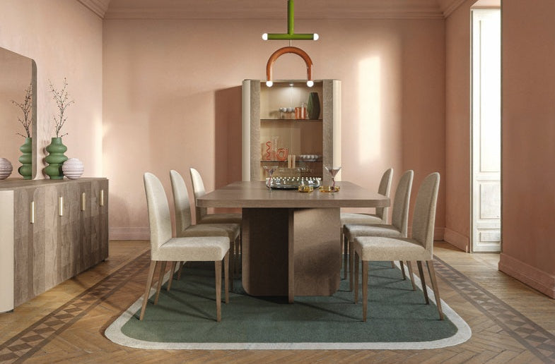 Hebe Italian Luxury 7pc Dining Room Set