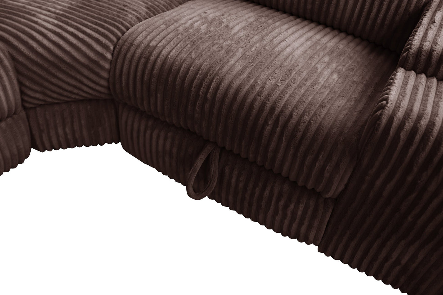 Yash Brown Corduroy POWER Reclining Sectional S7033