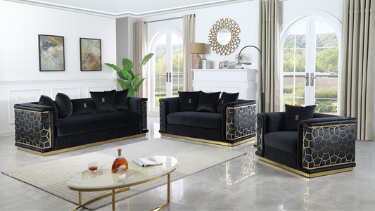 Stella Black  Living Room Set S1015