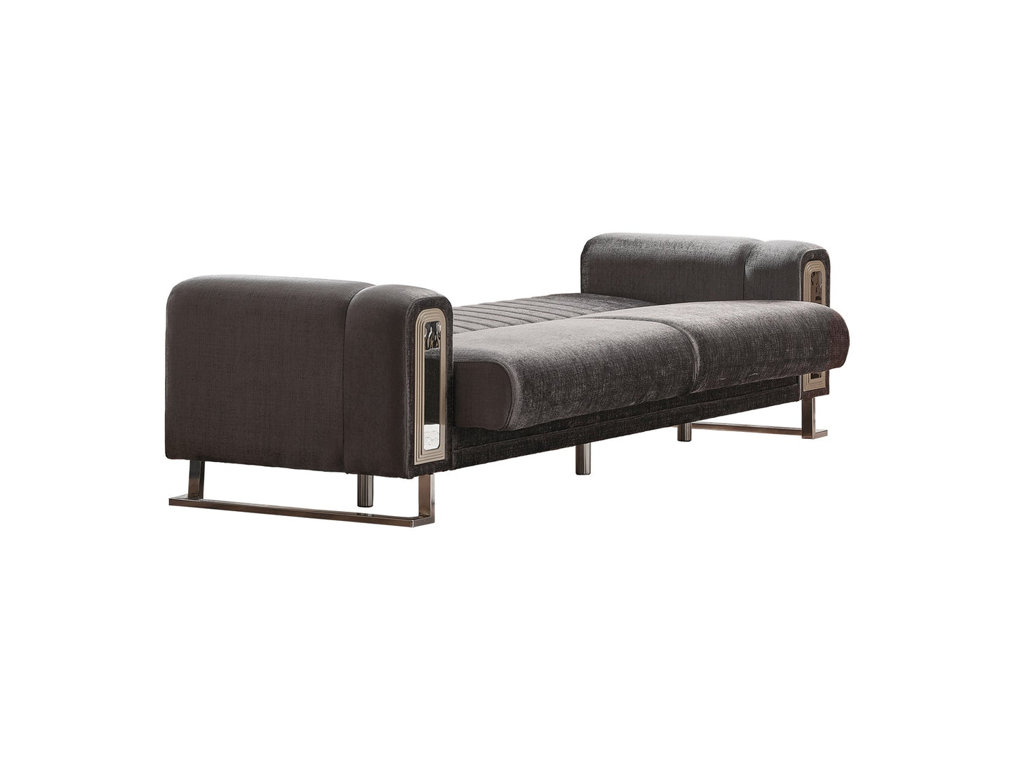 Lotus 3-pieces (Sofa & Loveseat & Chair) Livingroom Set Grey
