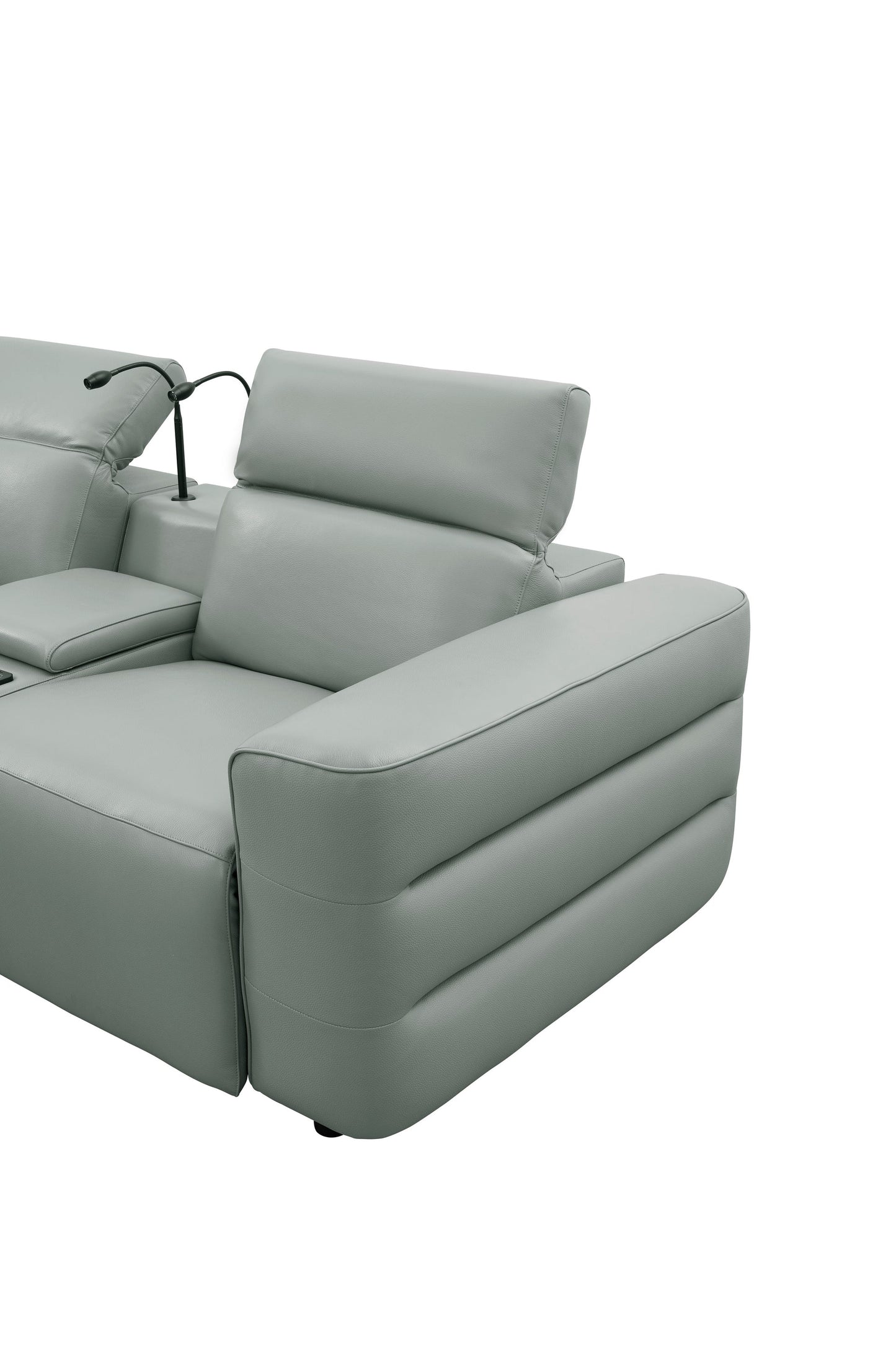 Diamante Grey 3pc POWER Reclining Sofa MI-2515