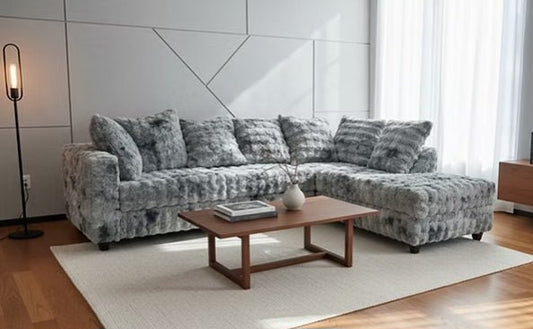 Mamba Grey Fabric Sectional