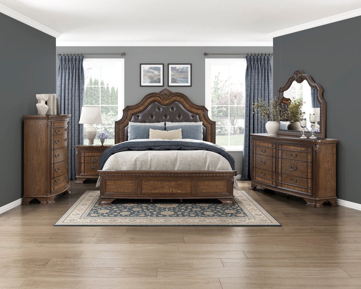Everleigh Brown Panel Bedroom Set 2392