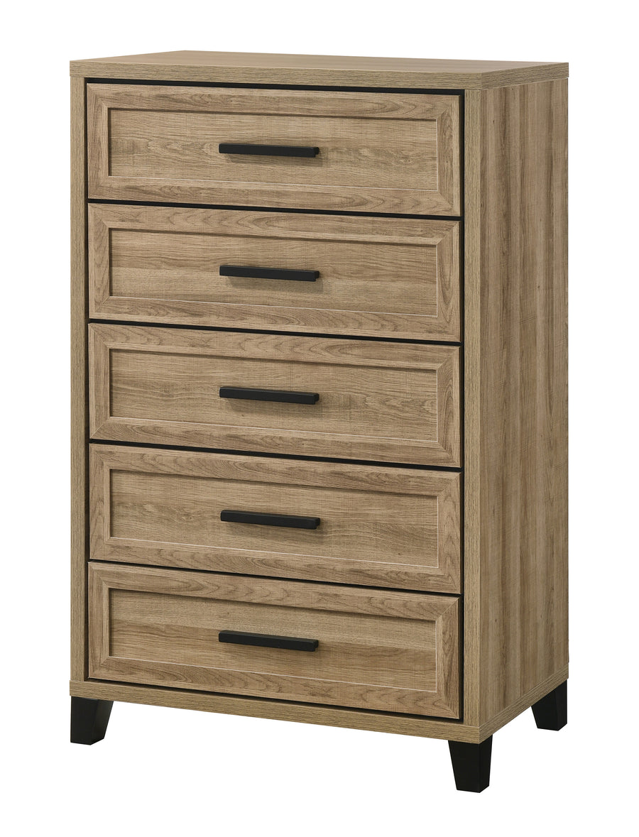 Jameson  Natural Panel Bedroom Set B4690