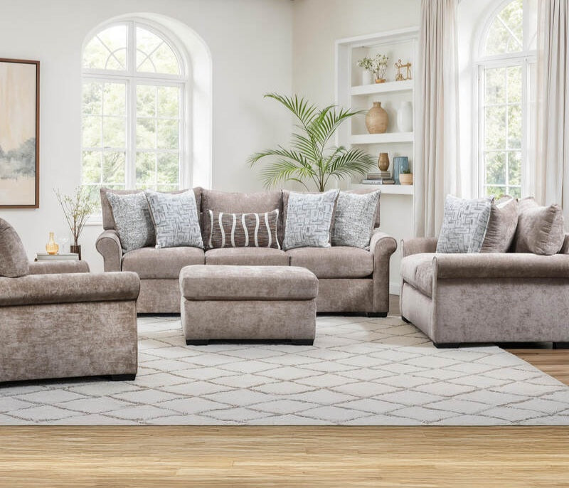 Behold Mushroom  Sofa & Loveseat Set 2540