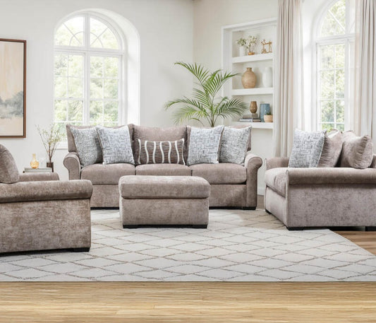 Behold Mushroom  Sofa & Loveseat Set 2540