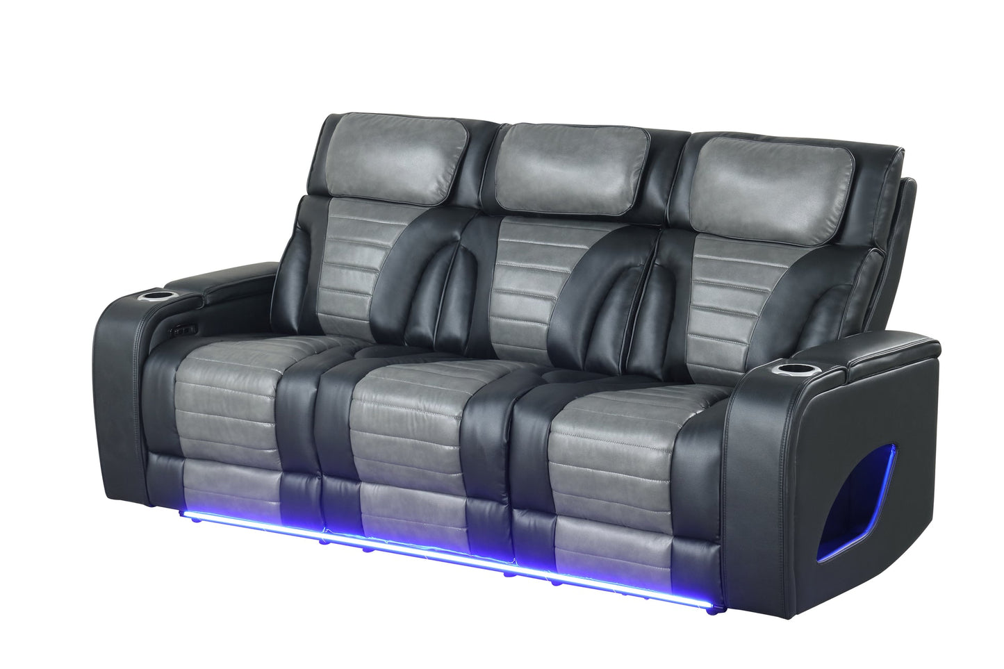 Robin Black POWER/LED/BLUETOOTH SPEAKERS 3PC Reclining Set S4200