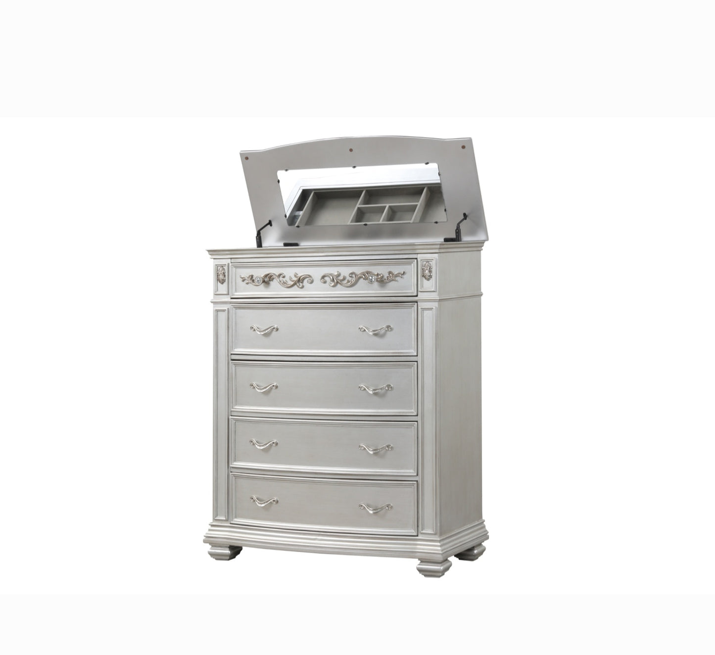 Valentina Silver Classic Luxury Bedroom Set