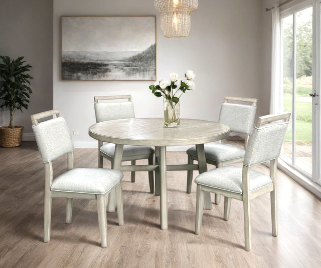 D2400 White 5pc Dining Room Set