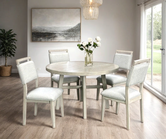 D2400 White 5pc Dining Room Set