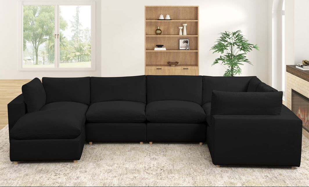 XL Cloud Black 2 Sectional