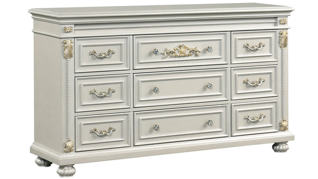 Destiny White Classic Bedroom Set