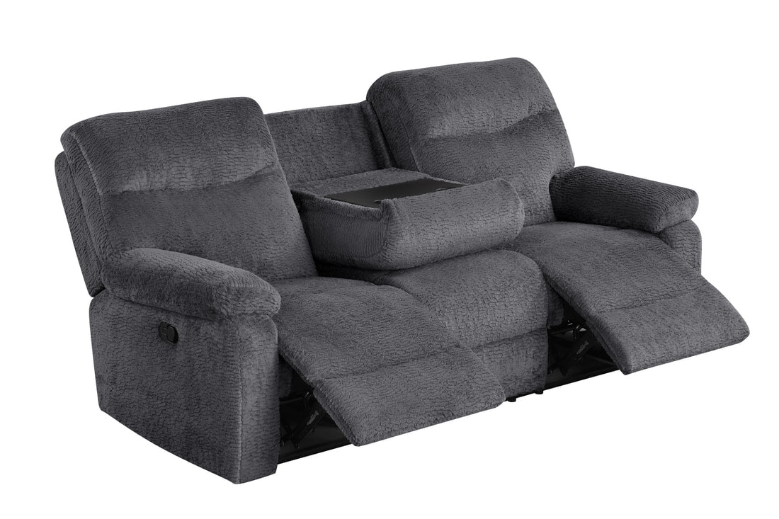Bravo21 Grey Fabric 3pc Reclining Set