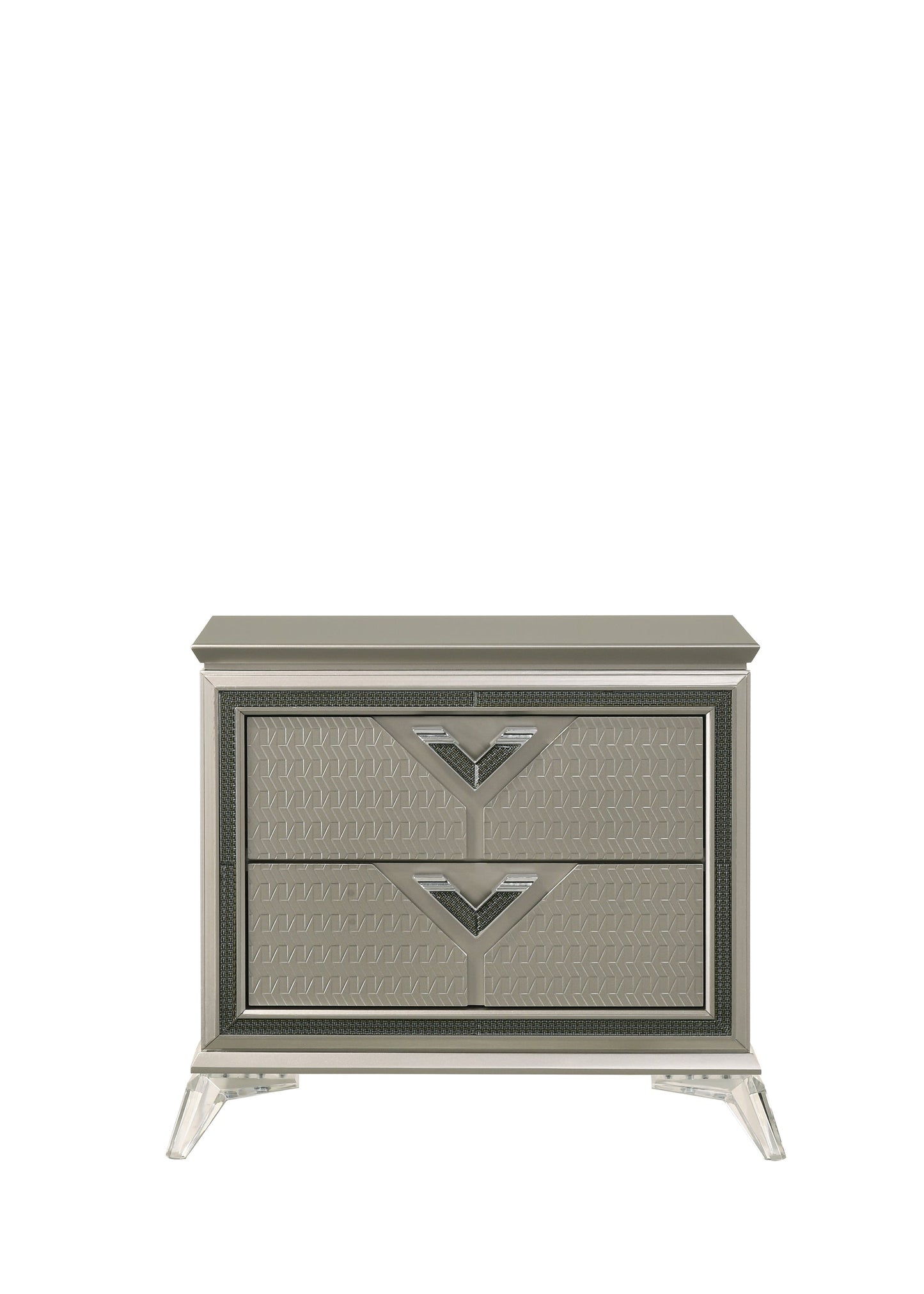Larana Olive Silver LED Panel Bedroom Set B6850