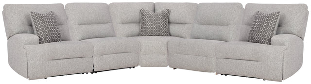 Acklen Place Pewter 5pc POWER Reclining Sectional 93607